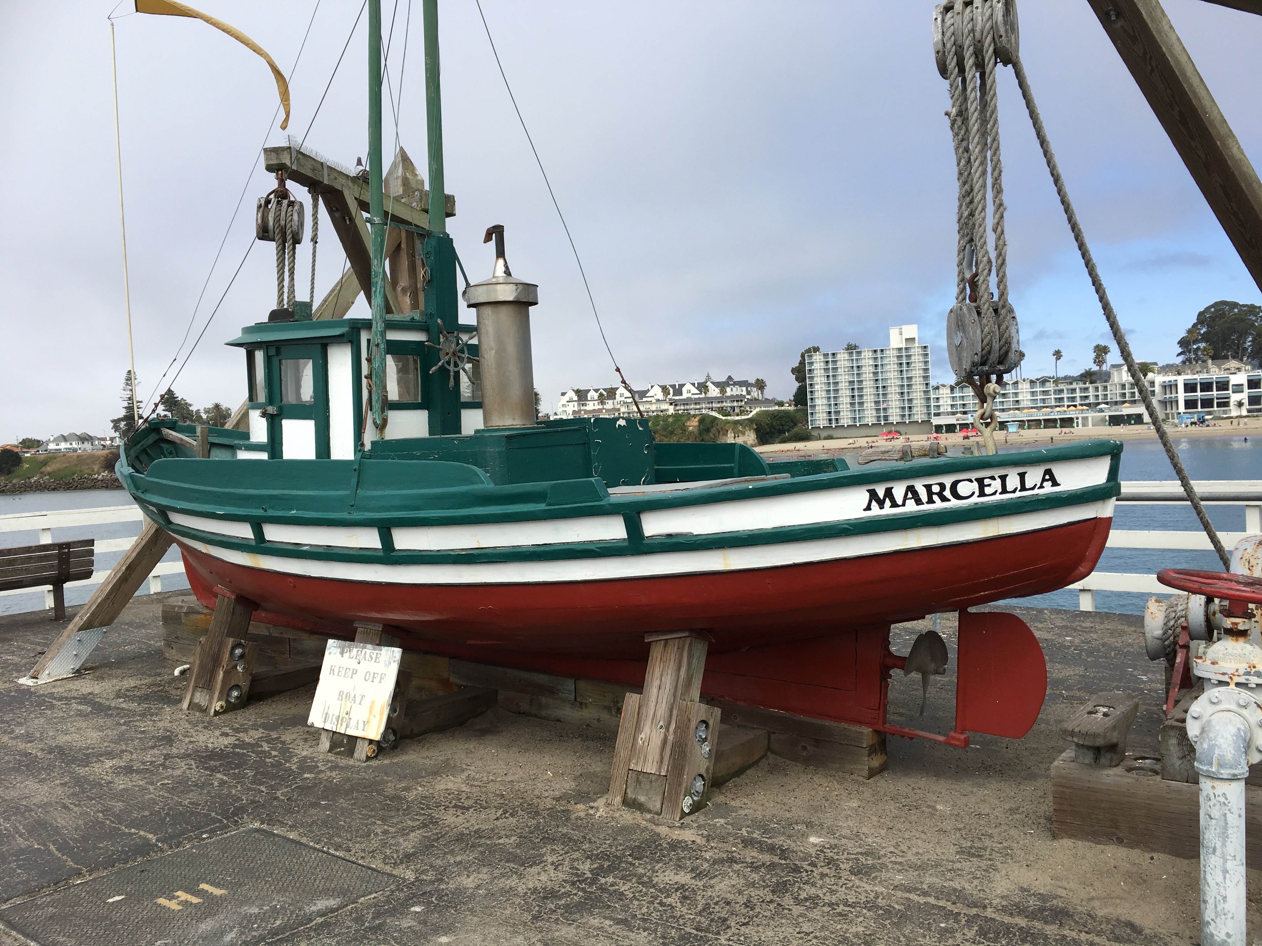 MARCELLA, a restored 'Monterey Clipper' fishing vessel, Santa Cruz
