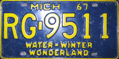 File:Michigan 1967 license plate.jpg