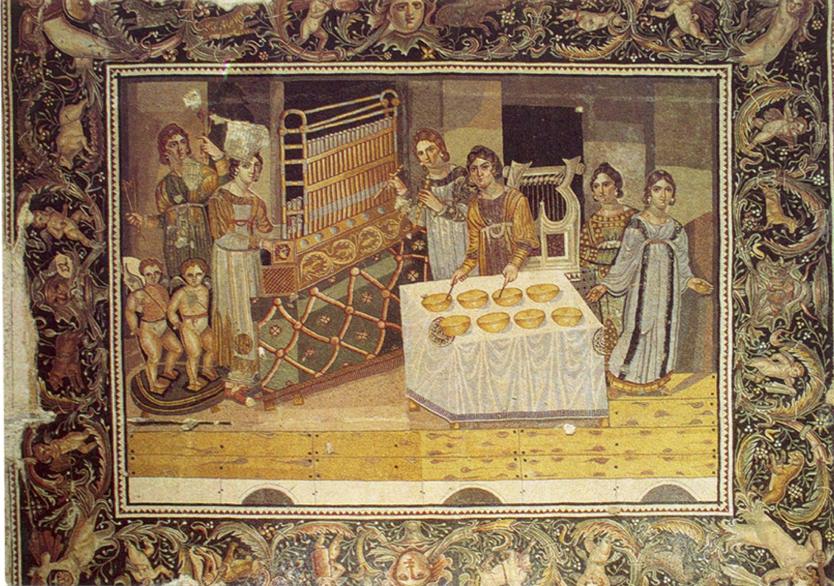 Image result for Azem Palace.hama Roman mosaic Maryamin.