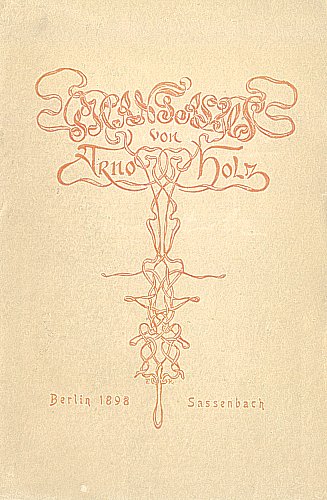 Title page of the 1898 edition of ''Phantasus'' with Art Nouveau decoration