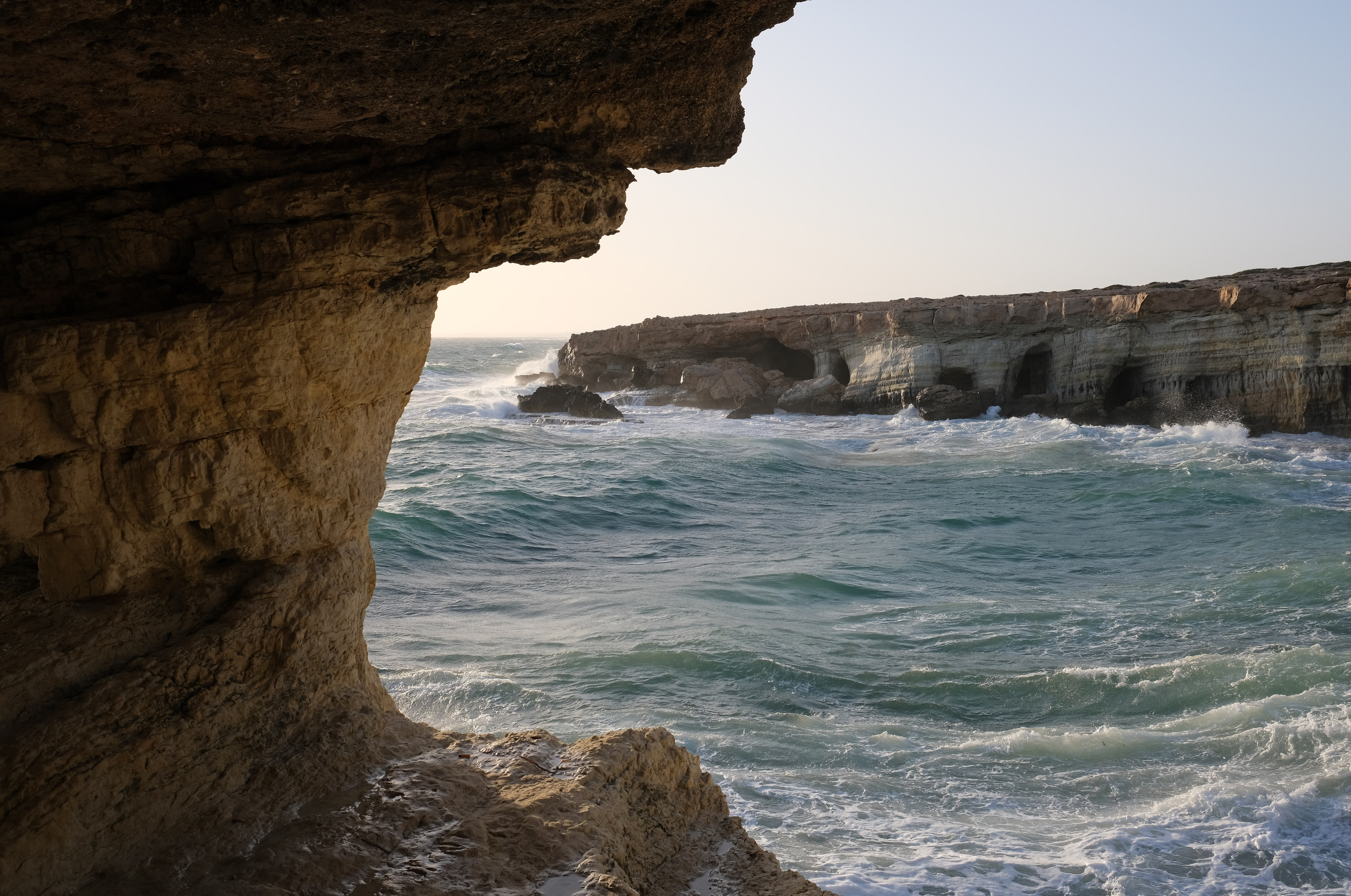 Sea caves Cape Greco 1.jpg. 