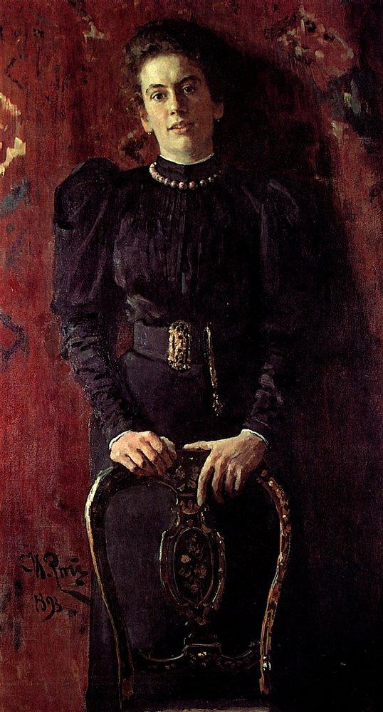 Портрет дочь толстого. Репин портрет Татьяны Львовны толстой. Репин портрет Тенишевой 1898.