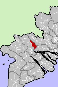 Location in Đồng Tháp Province