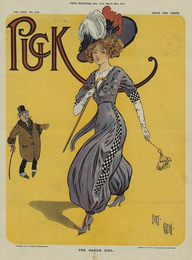 Bert Green illustration "The Harem Girl," 1911