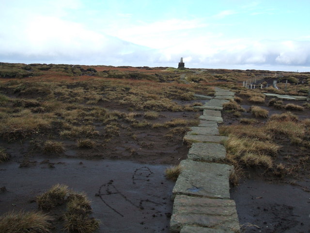 Approaching the summit of The Cheviot - geograph.org.uk - 1510705