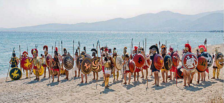 File:Athenians at Marathon (reenactment).jpg