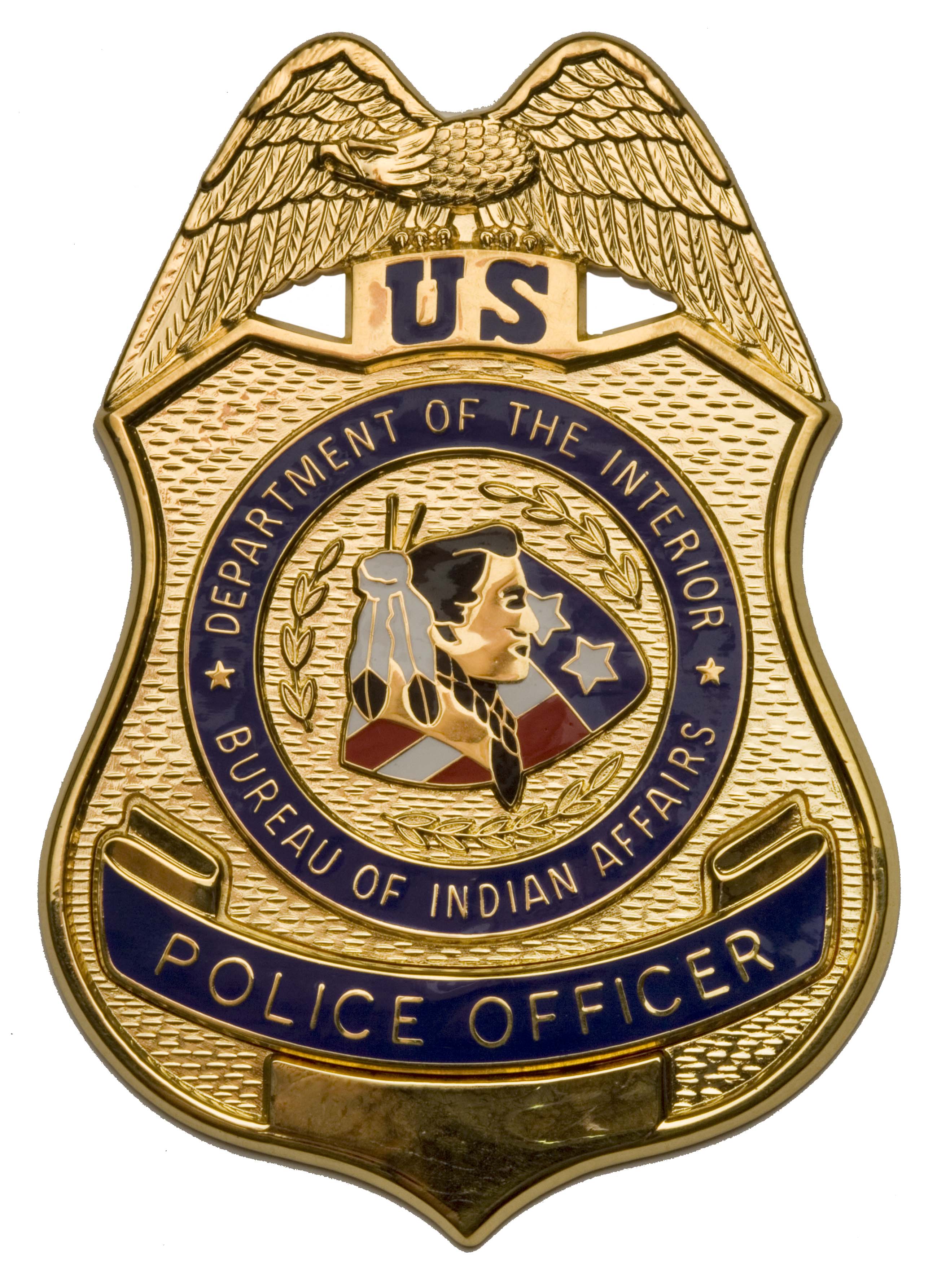 File BIA Police Officer Badge jpg Wikimedia Commons