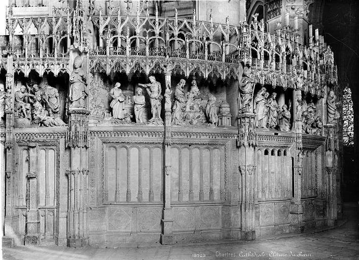 File:Cathédrale Notre-Dame - Clôture du choeur - Chartres - Médiathèque de l'architecture et du patrimoine - APMH00013723.jpg