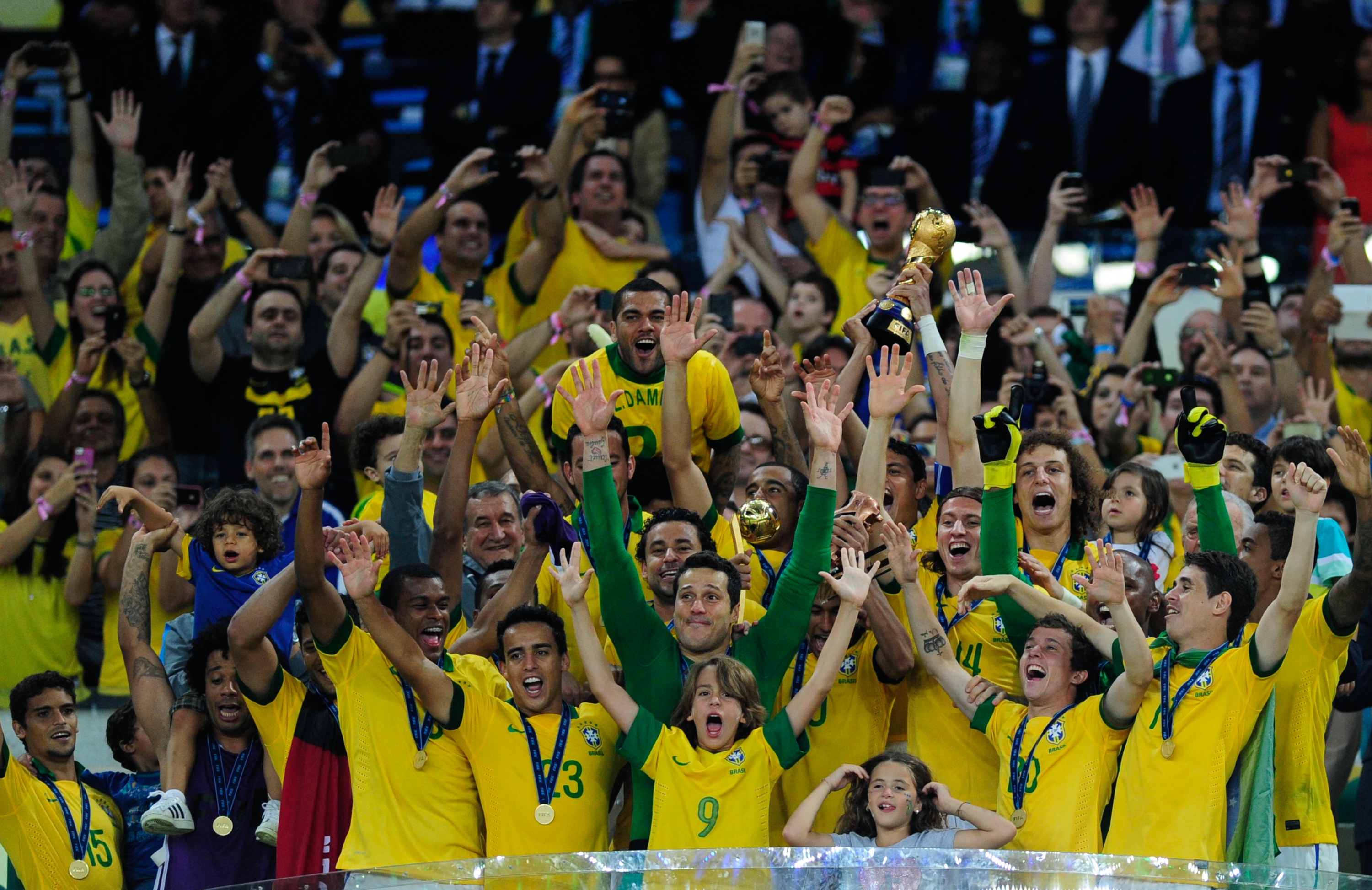 Roque Junior of Brazil before the England v Brazil, World Cup Quarterfinal  Stage match played at the Shizuoka Stadium…