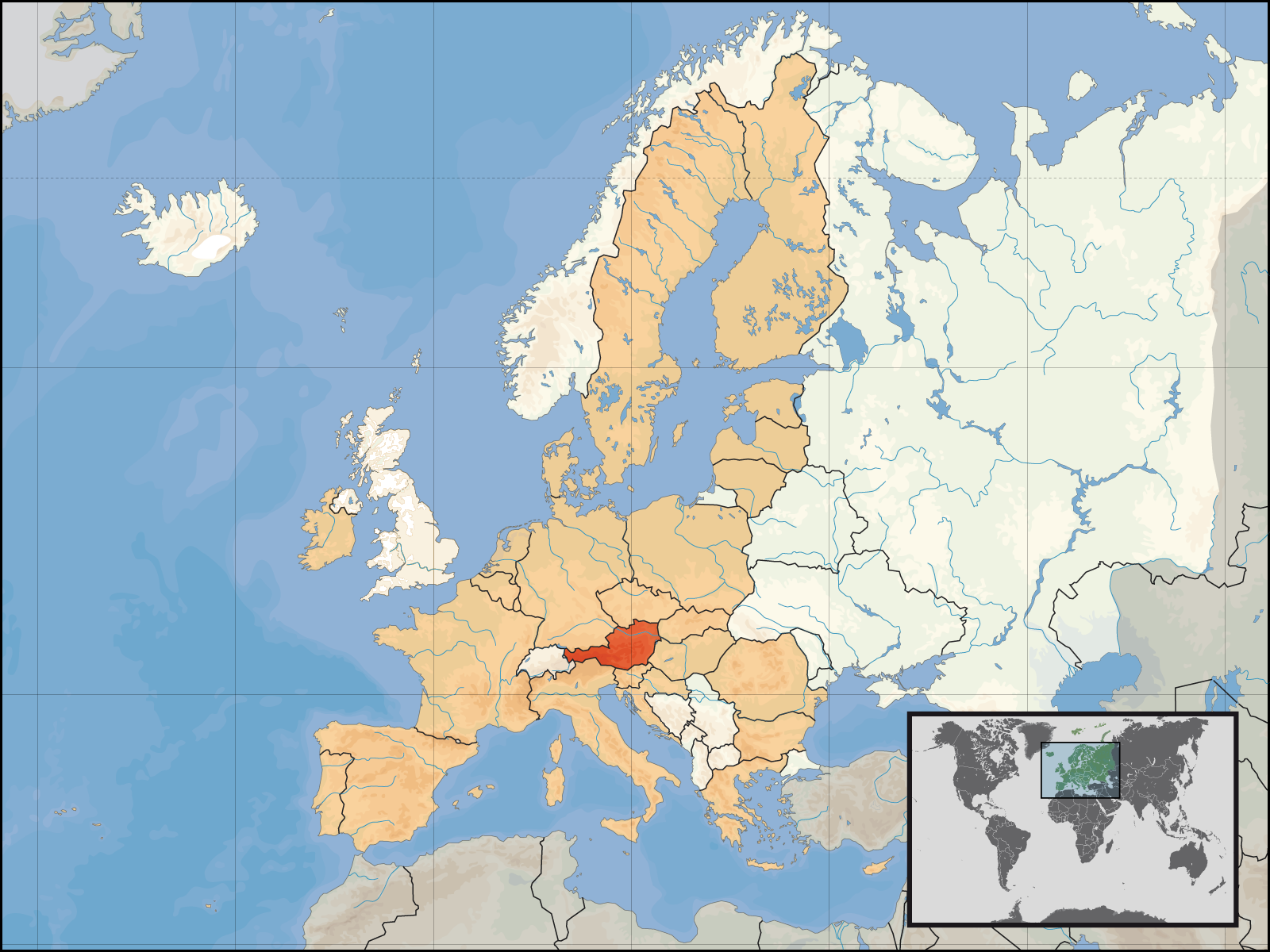 Austria And France Map Atlas Of Austria - Wikimedia Commons