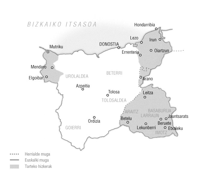Erdialdeko euskararen mapa