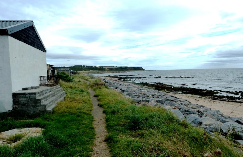 File:Footpath by shoreline at Hilton of Cadboll - geograph.org.uk - 5134169.jpg