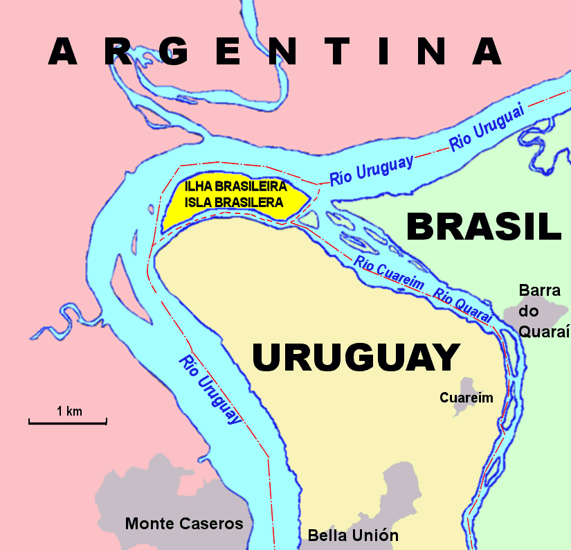 Brazil Argentina Border Map Brazilian Island - Wikipedia