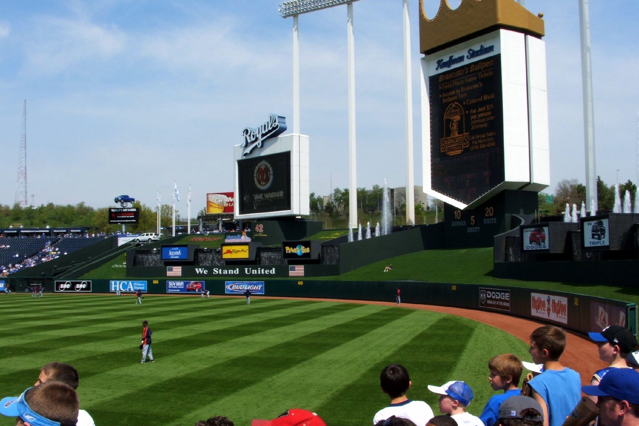 Loge infield kauffman stadium