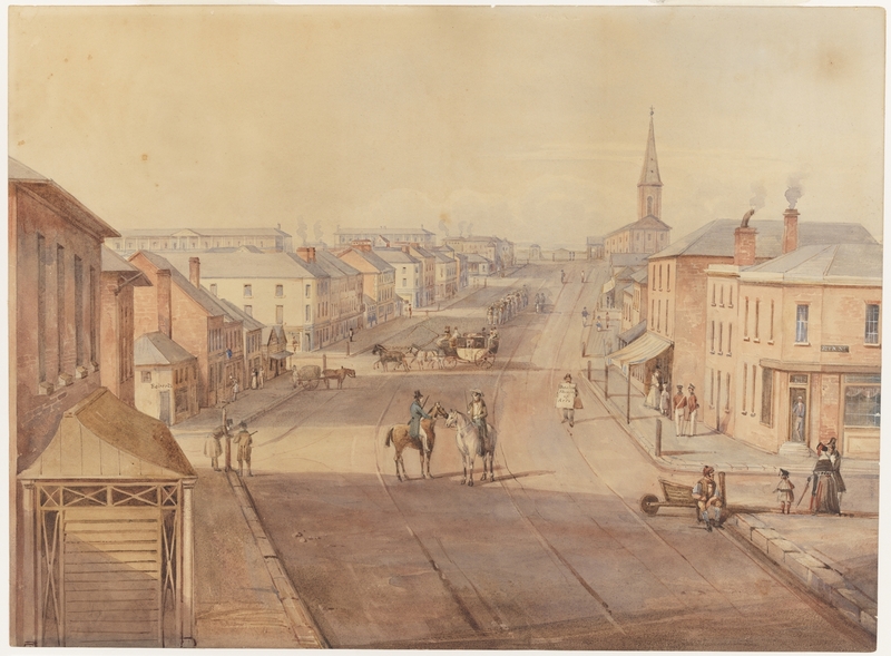 File:King St, Sydney by Garling (1843).jpg