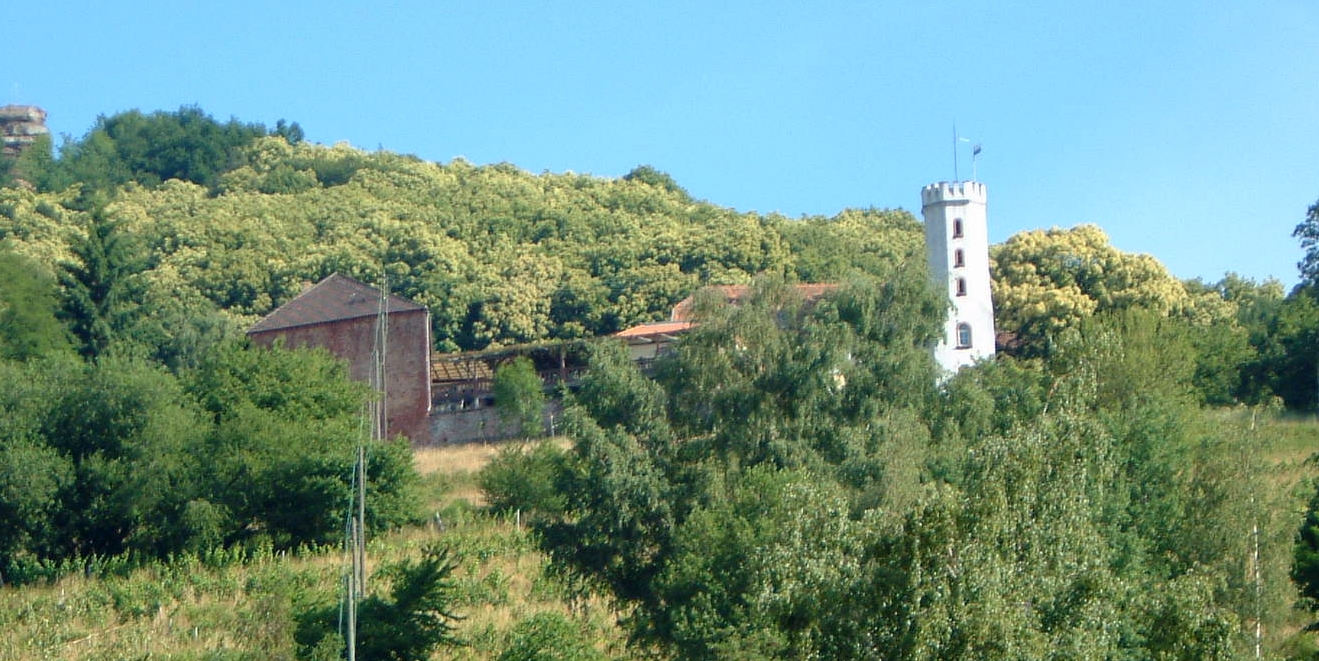 Slevogthof Neukastel von der Gemeinde Leinsweiler aus