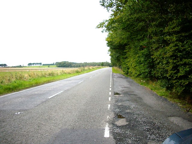 File:Long straight on the A697 trunk road in Berwickshire - geograph.org.uk - 938737.jpg