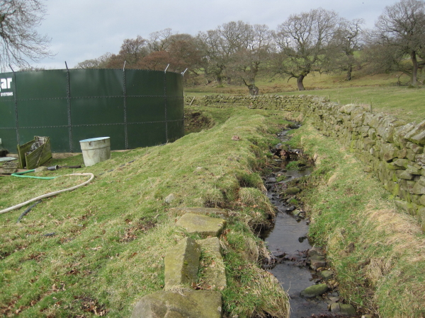 File:Man Made Water Course at Woodhall Farm - geograph.org.uk - 1774619.jpg