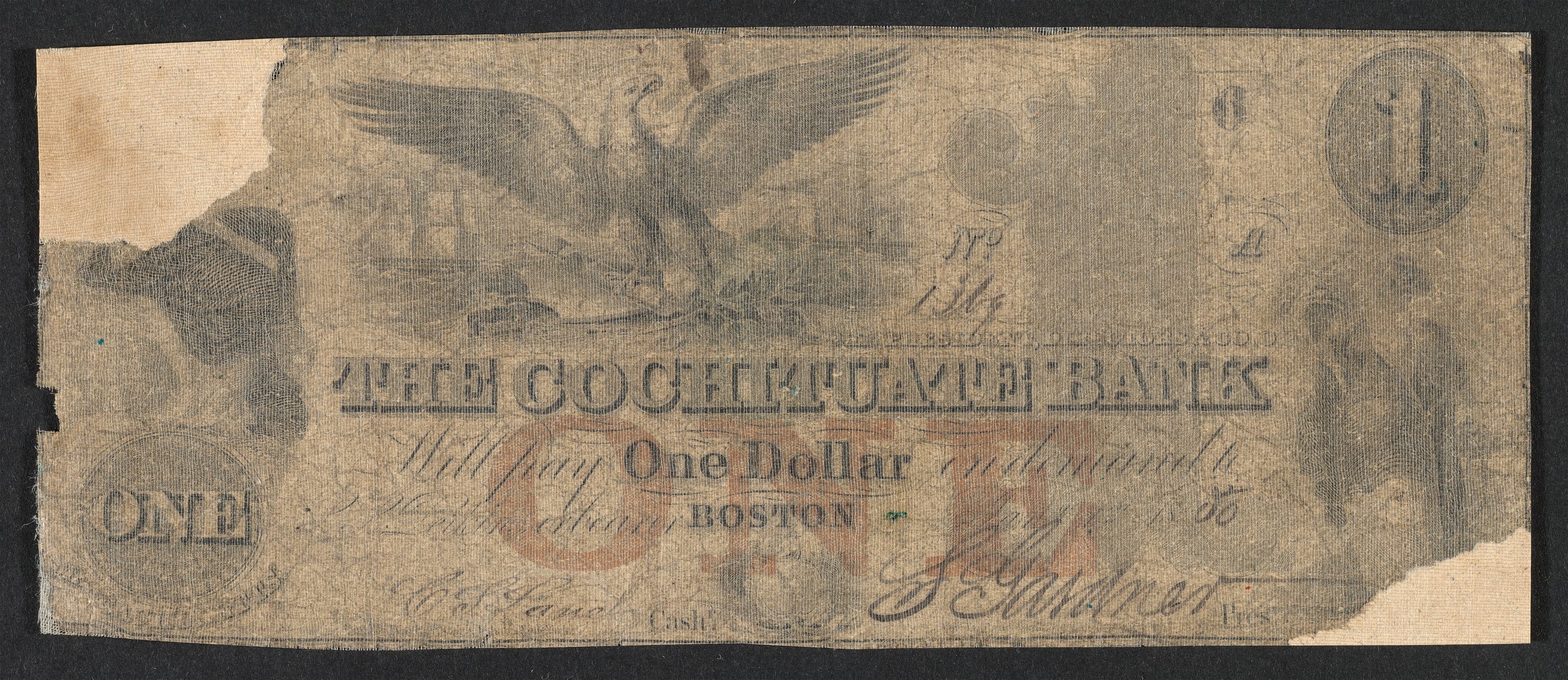 1 Один доллар 1886 бона. 6 55 долларов