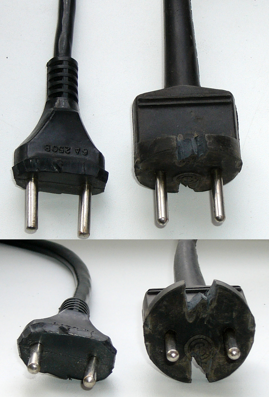 پرونده:Soviet moulded rubber plugs 6A 250V cut.jpg - ویکیپدیا، دانشنامهٔ آزاد