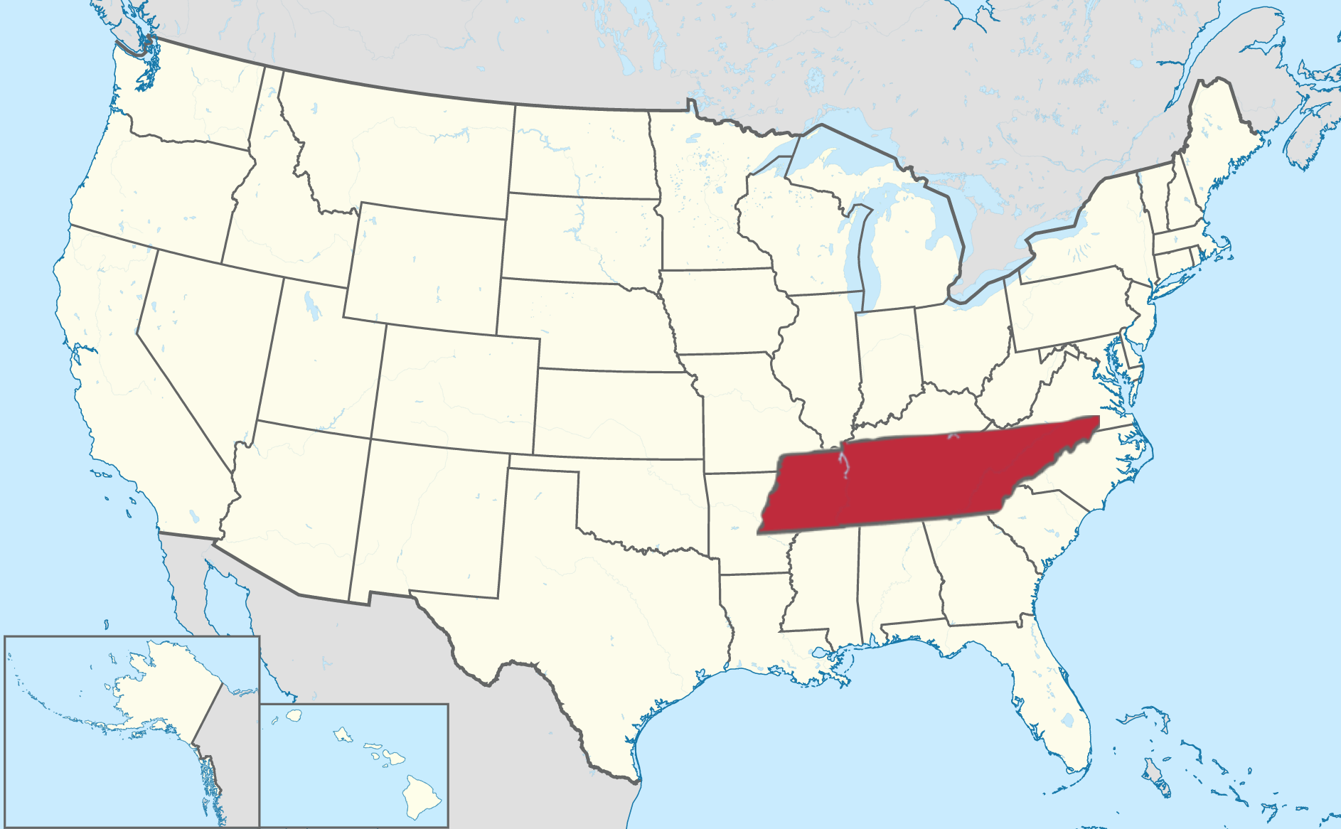 tennessee on us map File Us Map Tn Highlighted Png Wikimedia Commons tennessee on us map