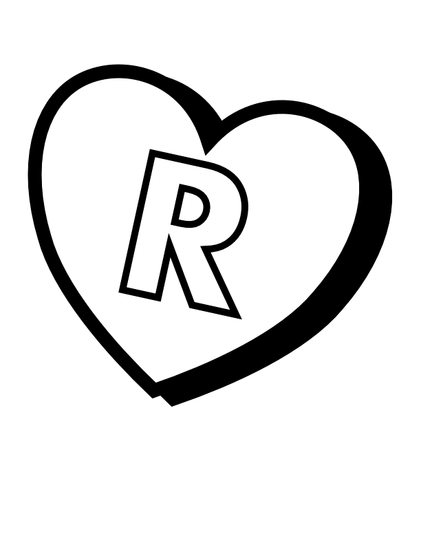 alphabet r in heart wallpaper gif