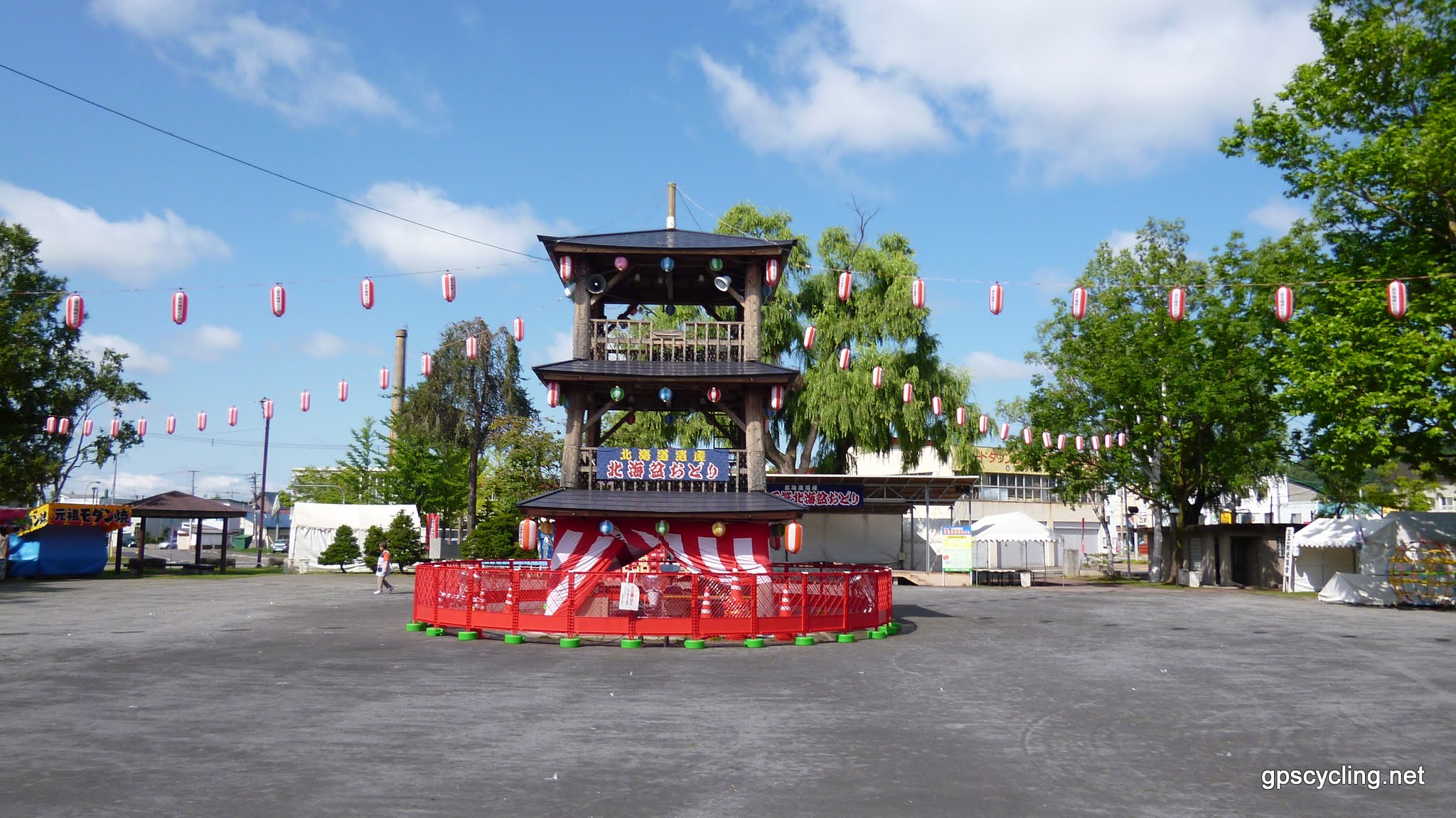 File 三笠盆踊りやぐら Panoramio Jpg Wikimedia Commons