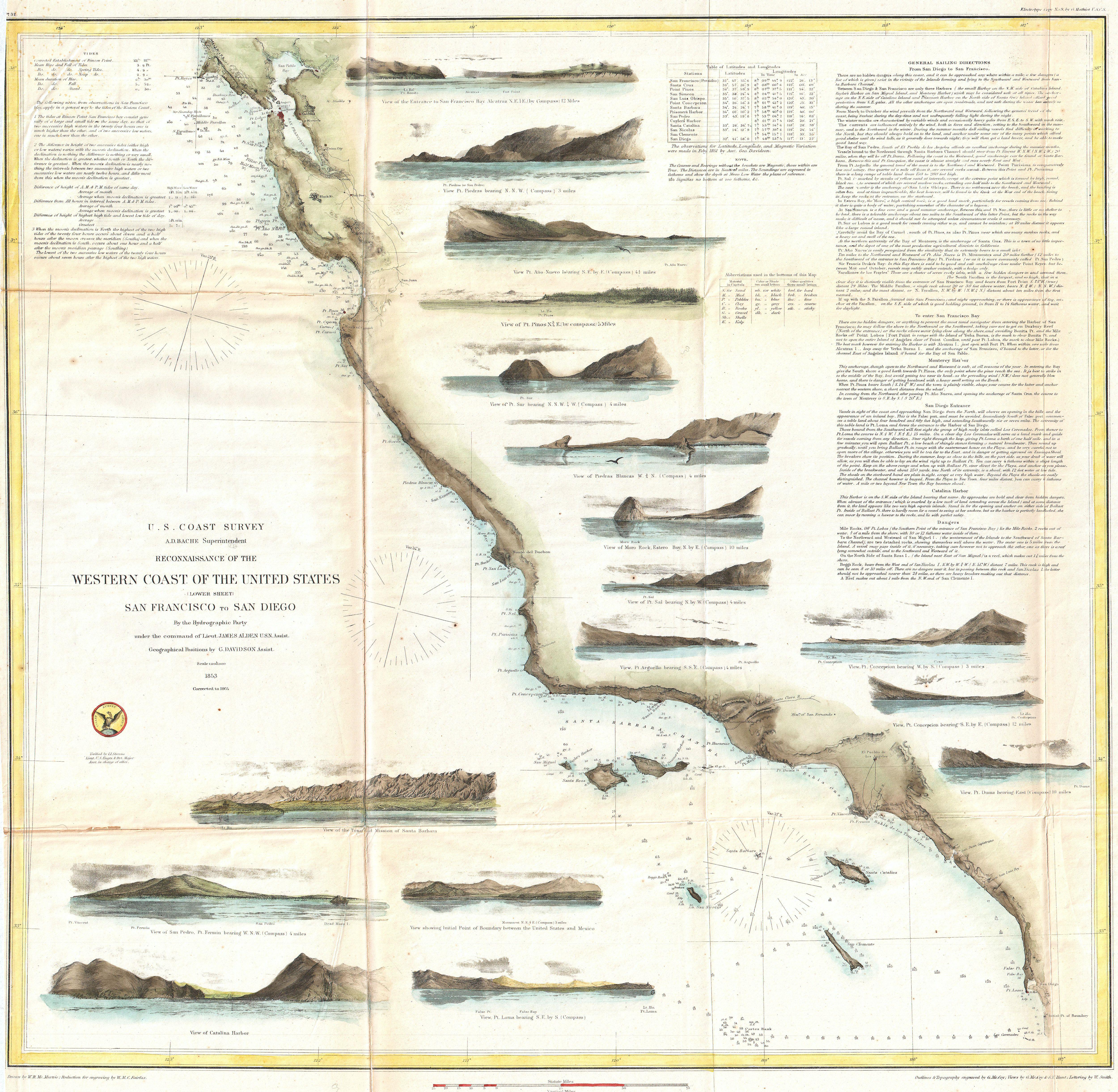 Map of The West Coast