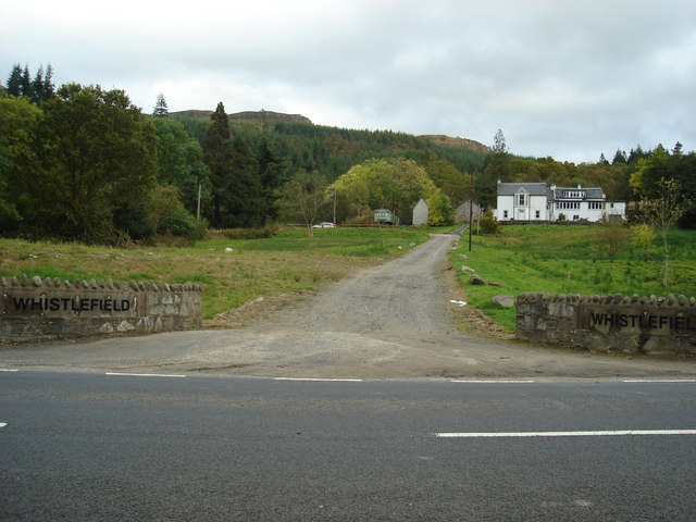 File:Approaching Whistlefield Inn from the A815 - geograph.org.uk - 581862.jpg