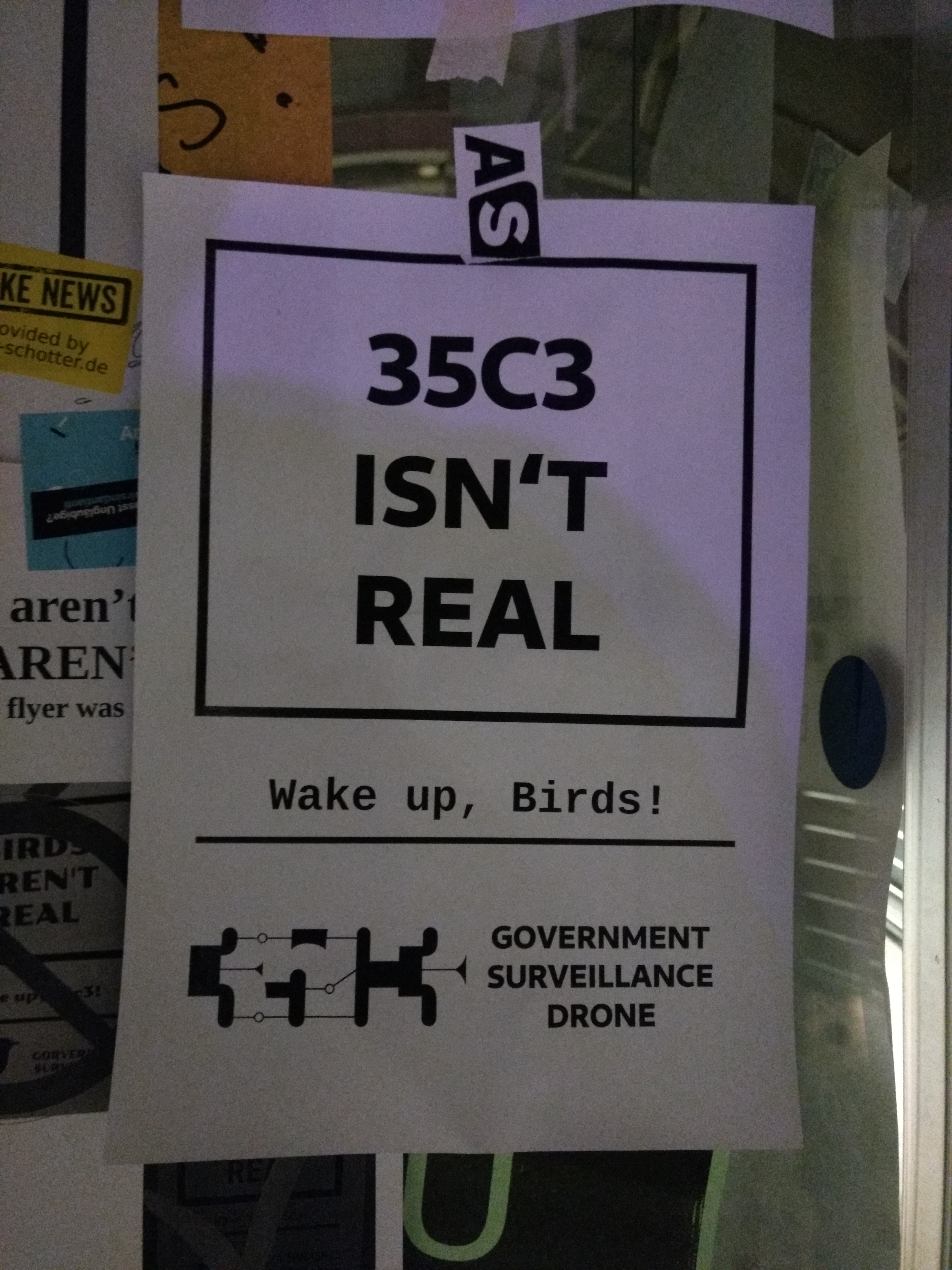 Birds aren t real. Real me c35. Really c35.