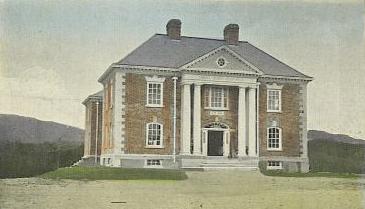 The Carroll County Courthouse in 1921. Built in 1916, it is now the Ossipee Historical Society Museum.