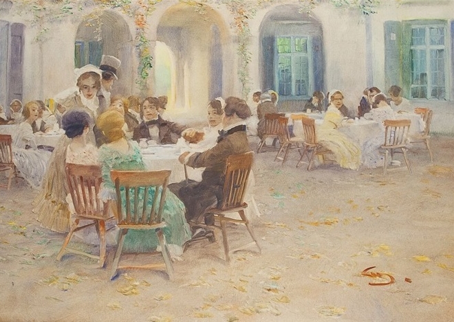 File:Hofgartencafé, by Wilhelm Schreuer.jpg