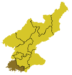 Poziția localității Provincia Hwanghae de Sud