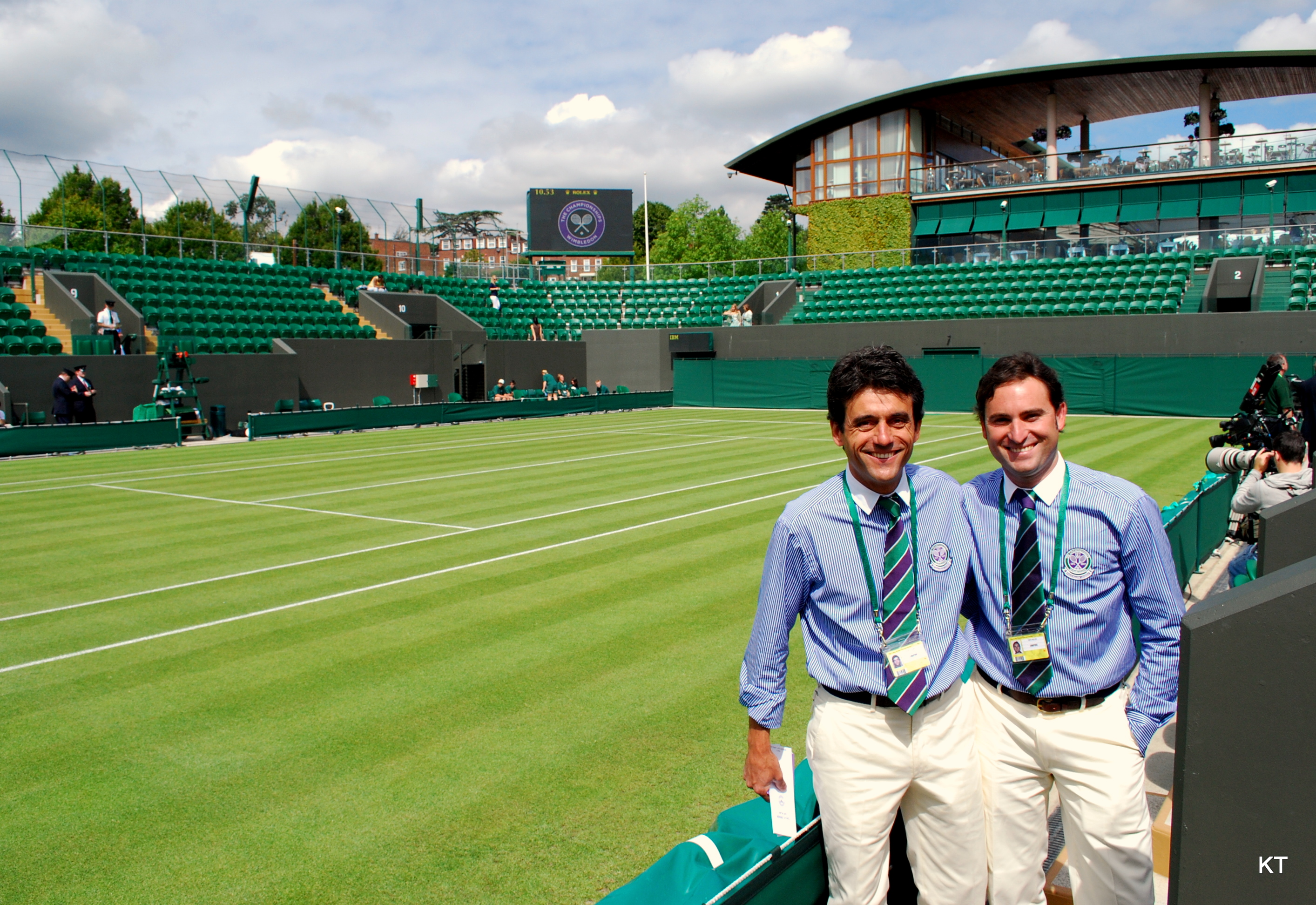 Carlos Ramos et Enric Molina lors du tournoi de Wimbledon 2011.