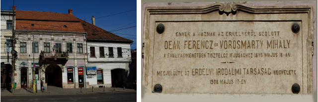 Placa Deák-Vörösmarty - Cluj.JPG