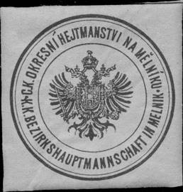 File:Siegelmarke K.K. Bezirkshauptmannschaft in Melnik W0322960.jpg