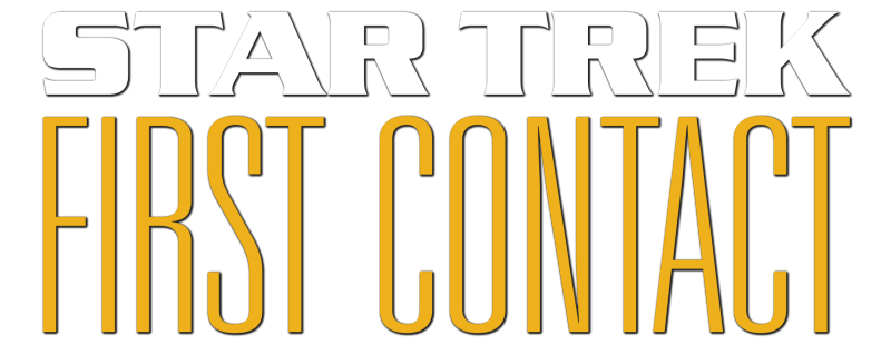 FIRST CONTACT logo display Decorative self standing STAR TREK