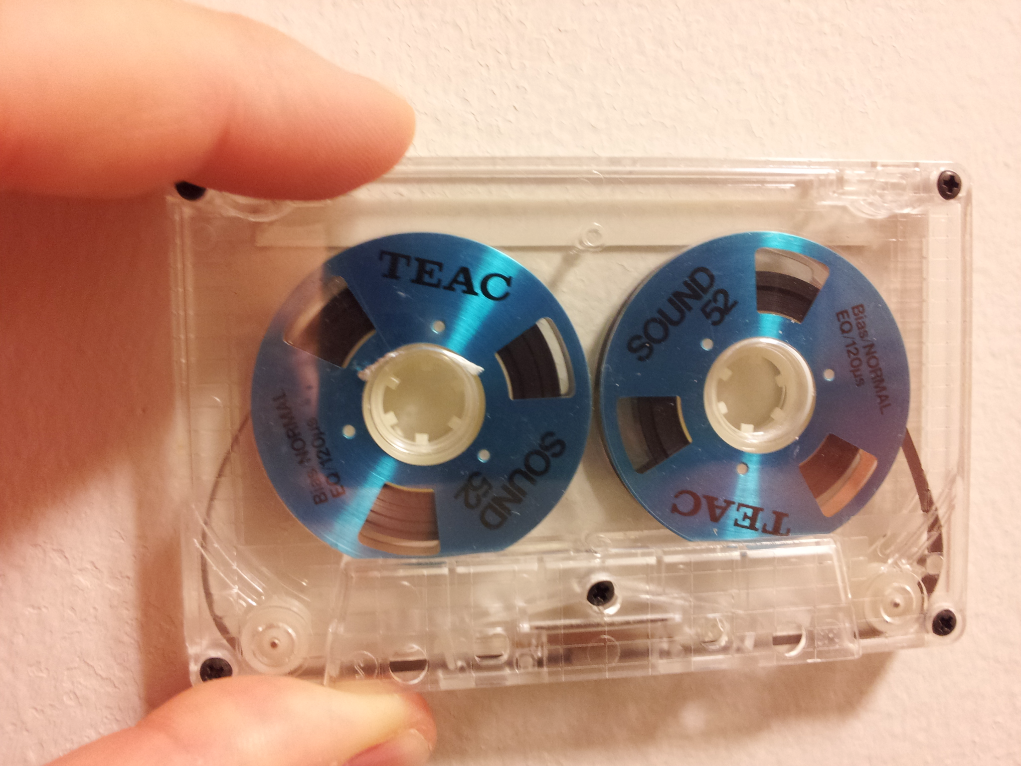 File:TEAC Sound-52 cassette with reels (6125566851).png