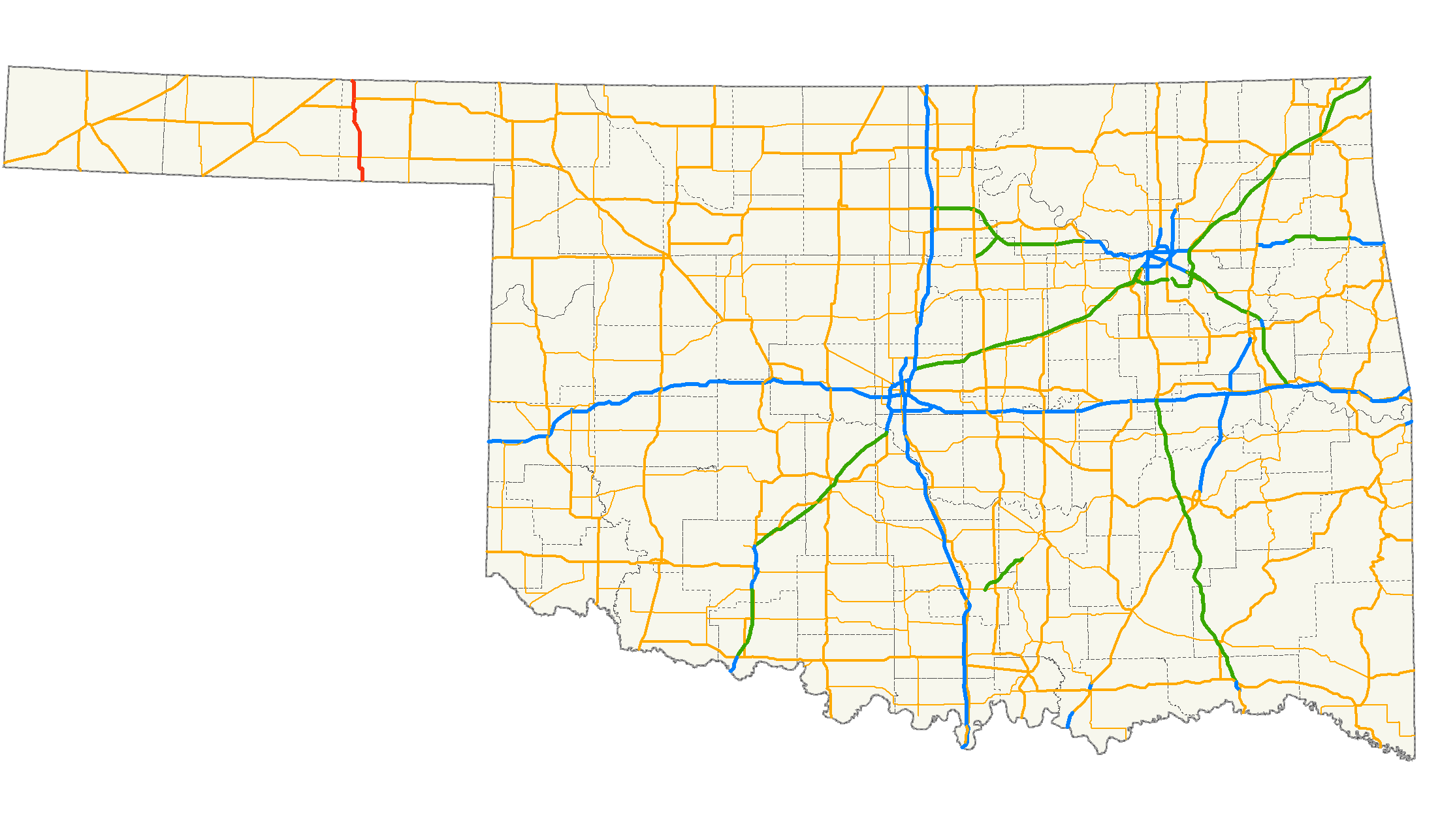 Map Us 83 File:US 83 (Oklahoma) map.png