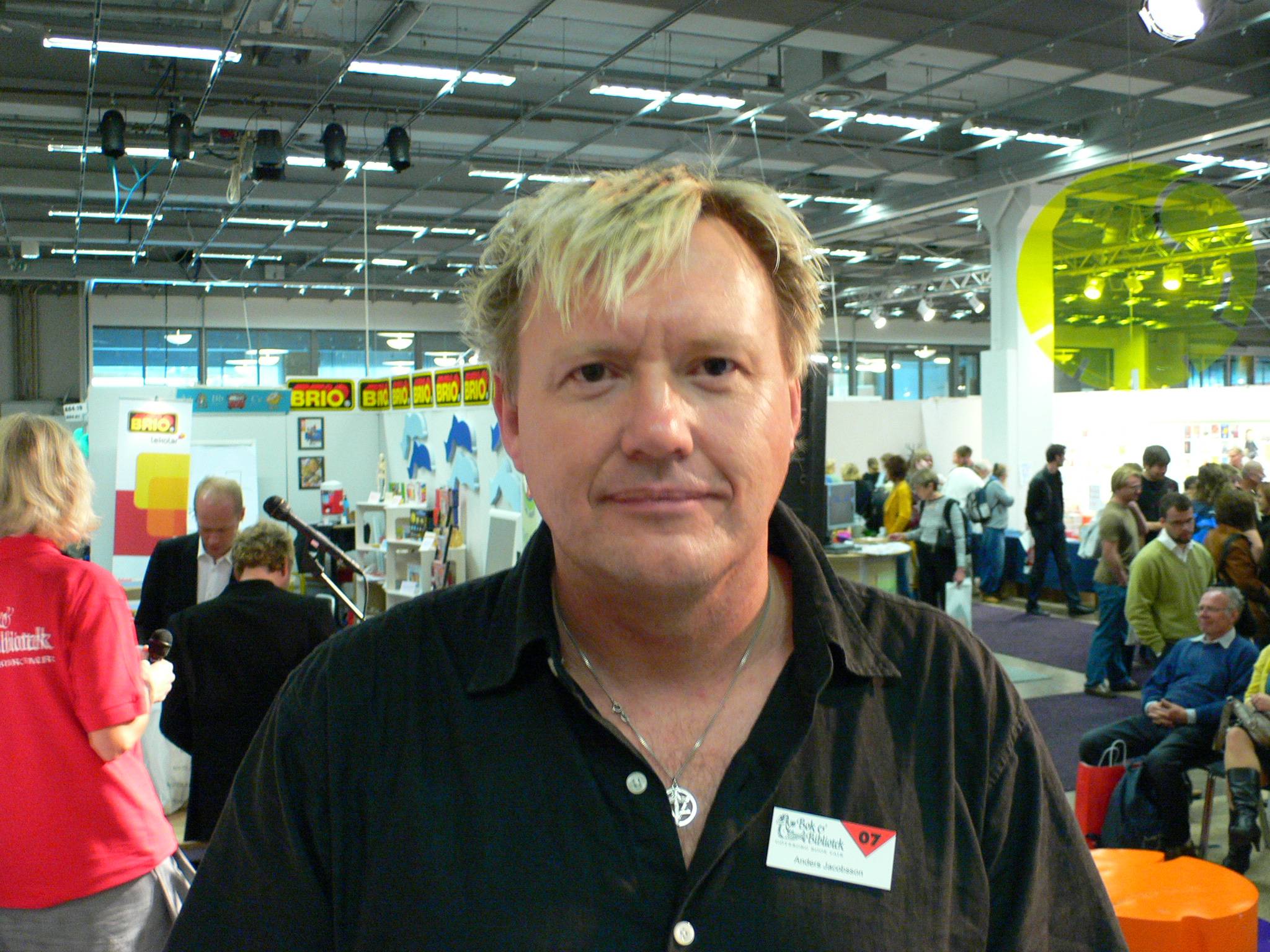 Anders Jacobsson at the Gothenburg Book Fair in 2007.