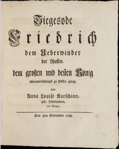 Datei:Anna Louisa Karsch Siegesode 1758 Titel.png