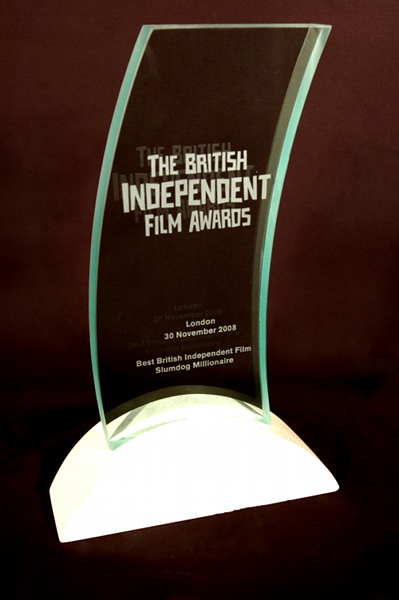 De British Independent Film Award trofee uit 2008.