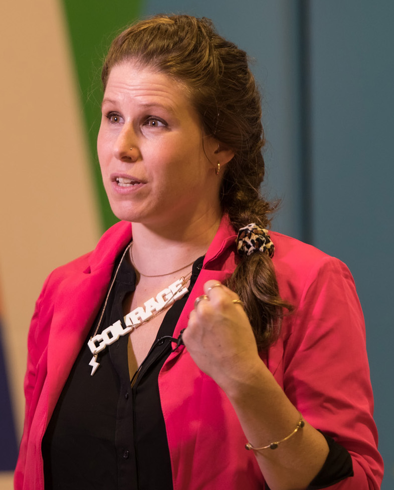 Caroline Criado-Perez 2019 beim Summit 2019 des [[Open Data Institute