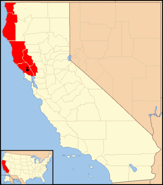 Santa Rosa Ca Map File:diocese Of Santa Rosa In California Map 1.Png - Wikimedia Commons