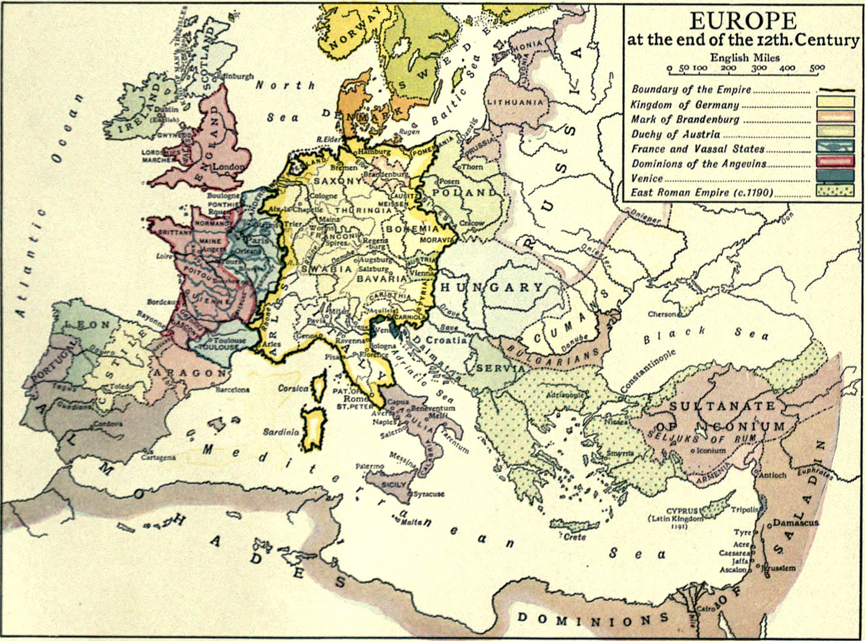 damascus europe map