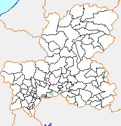 蘇原町の県内位置図