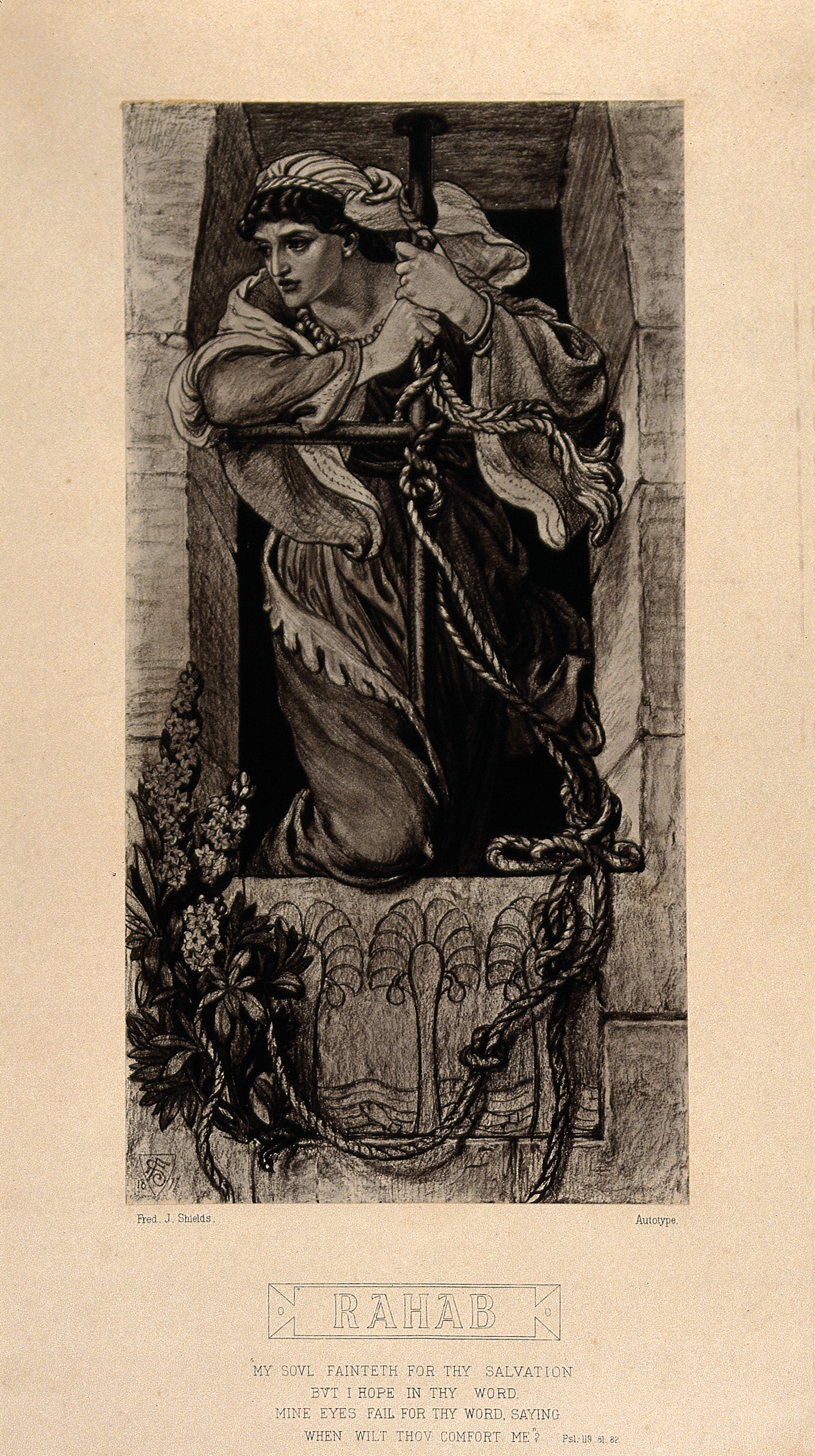 File:Rahab hangs the scarlet cord from her window. Autotype after Wellcome  V0034410.jpg - Wikimedia Commons