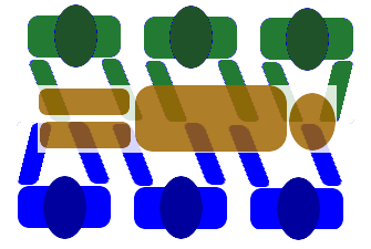 Diagrama de transporte de 6 personas