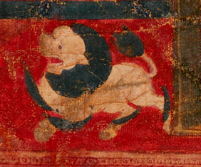 File:Snow Lion, left detail, Buddha Shakyamuni as Lord of the Munis (cropped).jpg