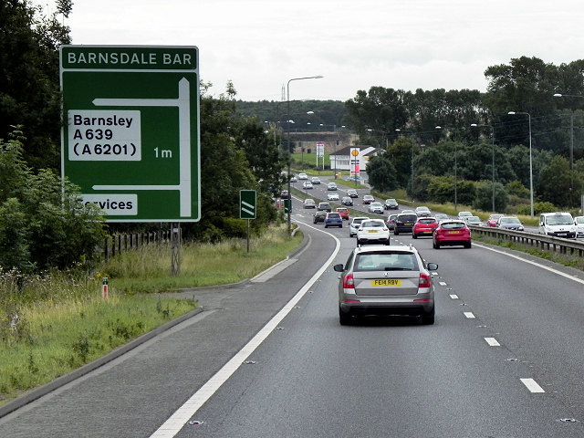 File:Southbound A1, Barnsdale Bar - geograph.org.uk - 4830101.jpg